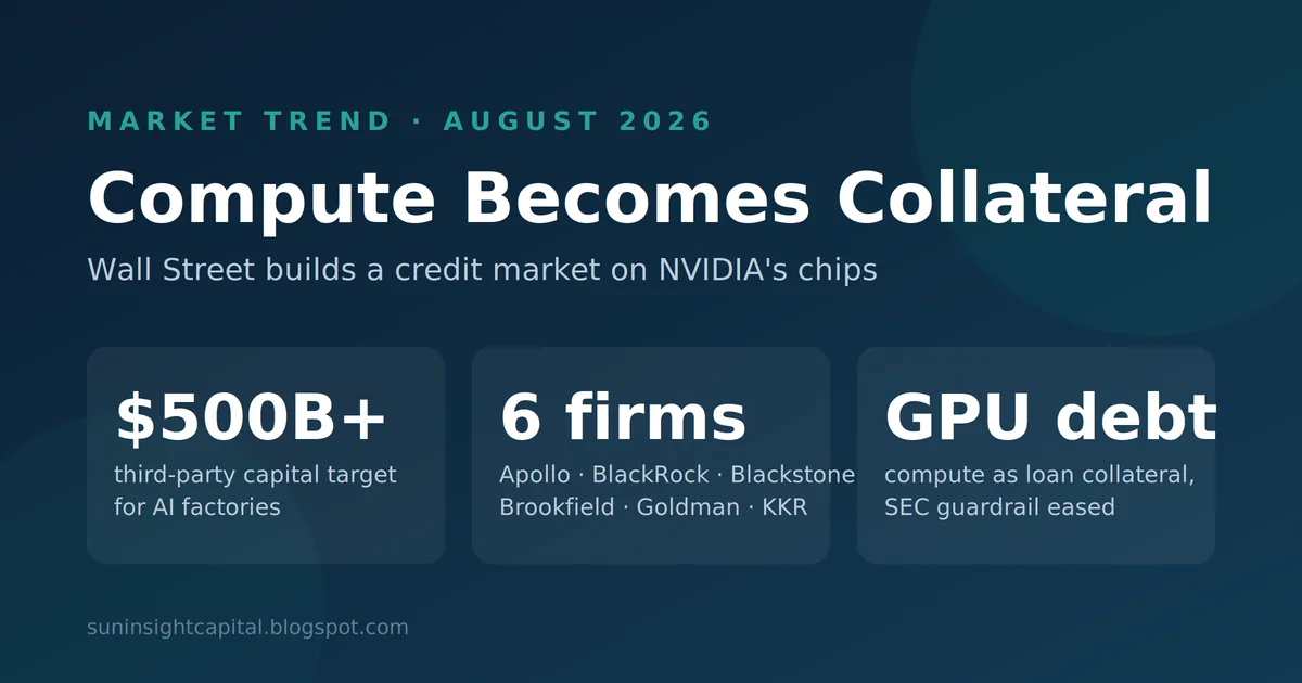 Compute becomes collateral — NVIDIA and six Wall Street giants build a $500B+ AI financing platform